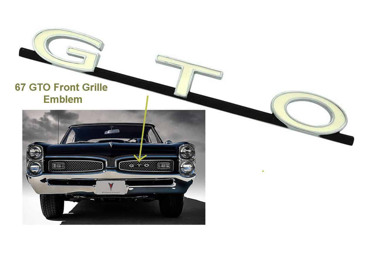 1967 GTO Grille Emblem GTO